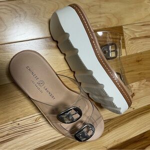 Clear Platform Sandals